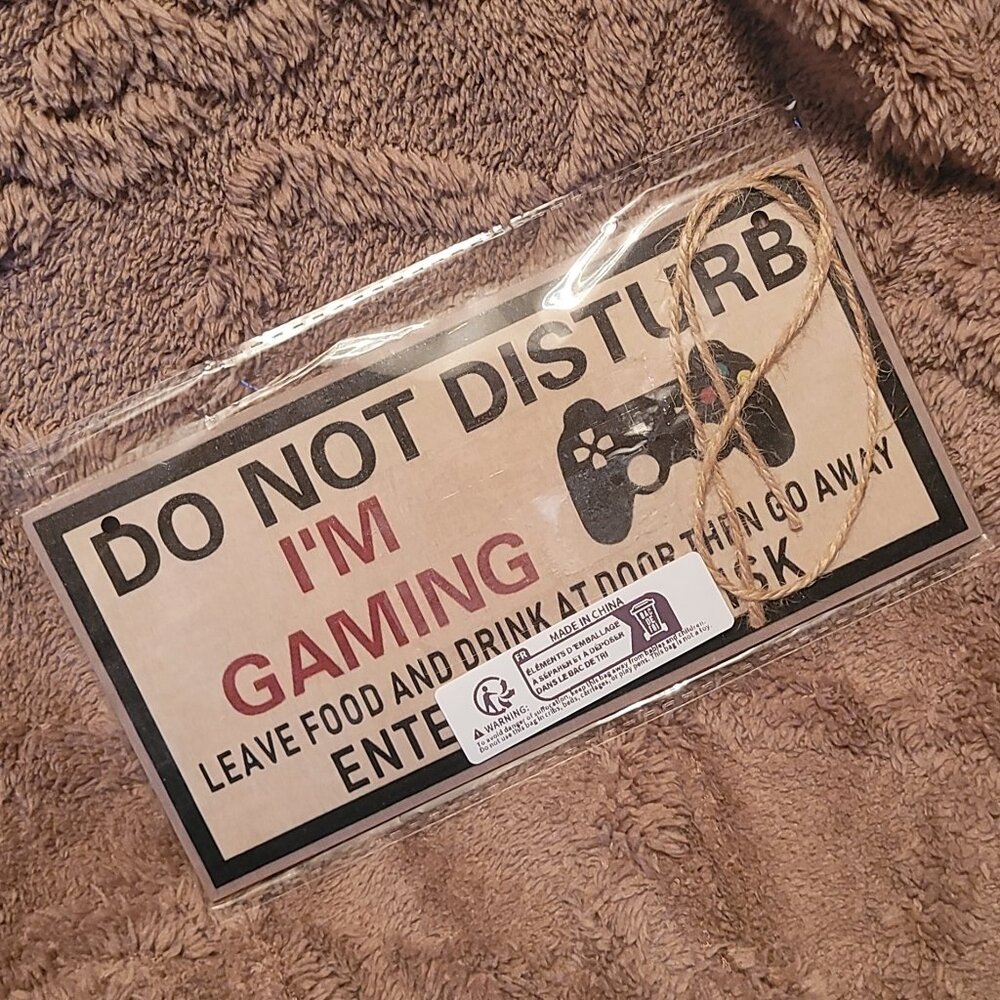 Hanging Wooden Sign | DND I'm Gaming | 10*20cm